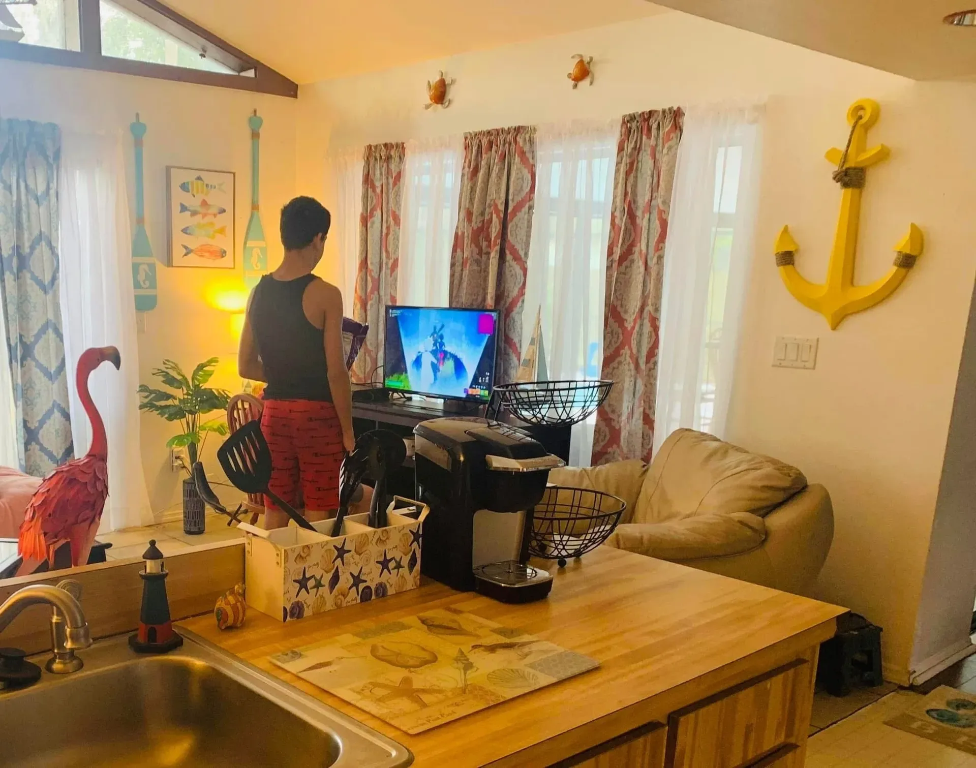 Former Kitchen Sink Area